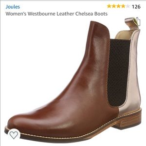 Joules Like New Leather Chelsea Boot